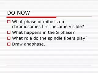 do now
