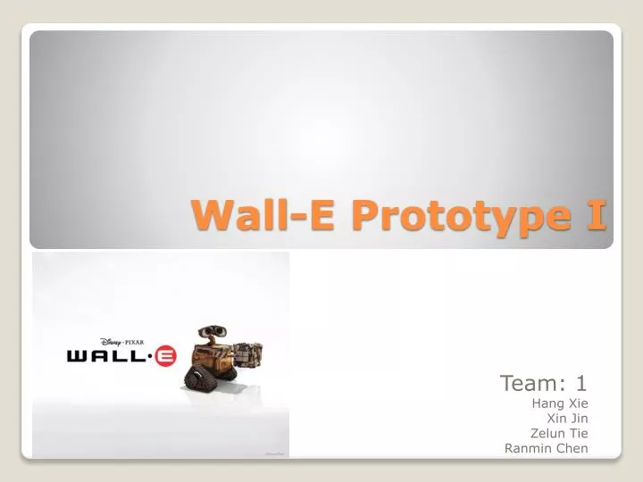 wall e prototype i
