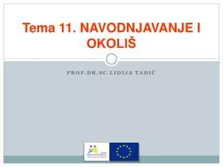 tema 11 navodnjavanje i okoli