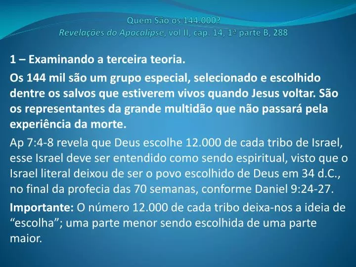 quem s o os 144 000 revela es do apocalipse vol ii cap 14 1 parte b 288