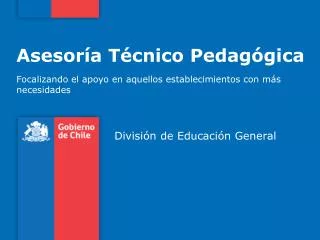 asesor a t cnico pedag gica