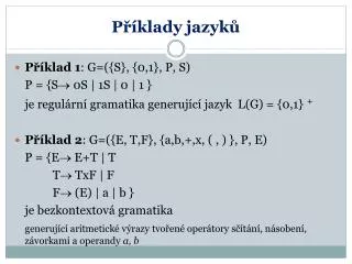p klady jazyk