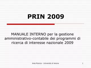 prin 2009