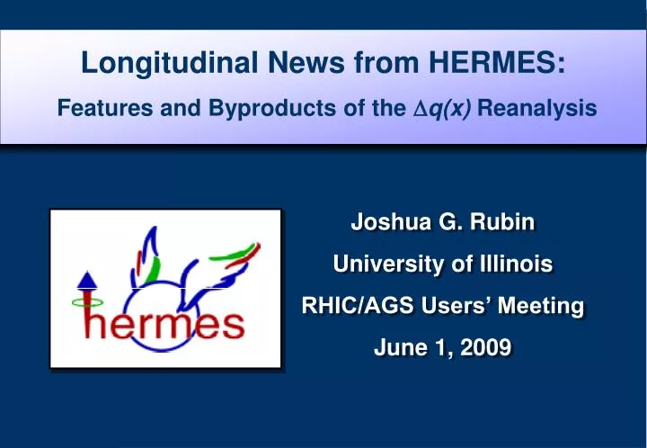 longitudinal news from hermes features and byproducts of the d q x reanalysis