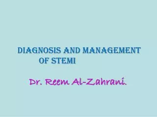 Dr. Reem Al- Zahrani .