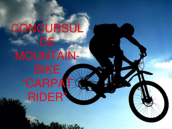 concursul de mountain bike carpat rider