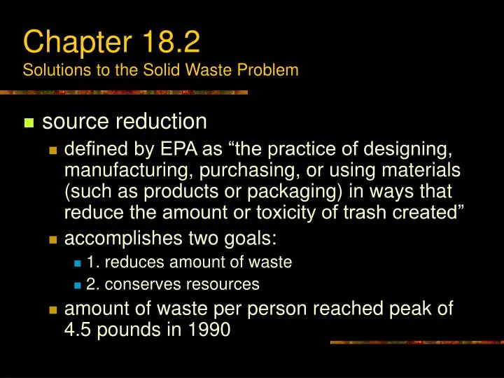 chapter 18 2 solutions to the solid waste problem