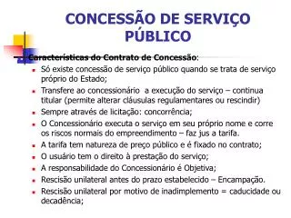 concess o de servi o p blico
