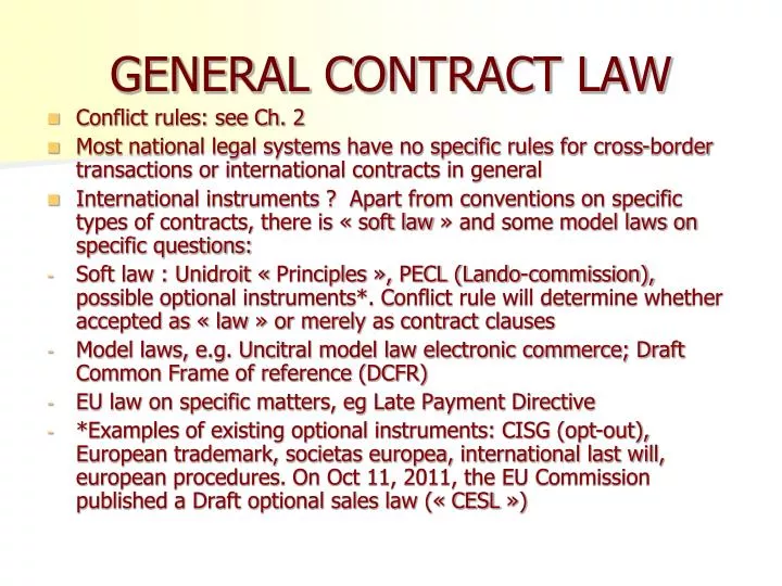 general contract law