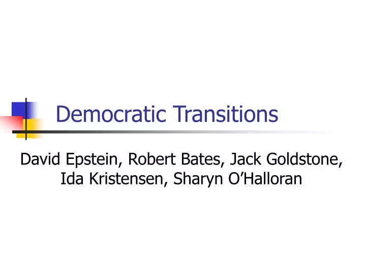 democratic transitions