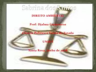 sabrina dos santos
