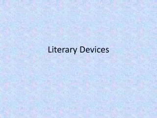 Literary Devices