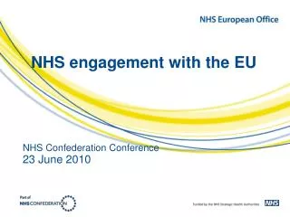 NHS engagement with the EU