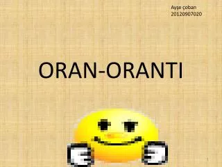 oran oranti