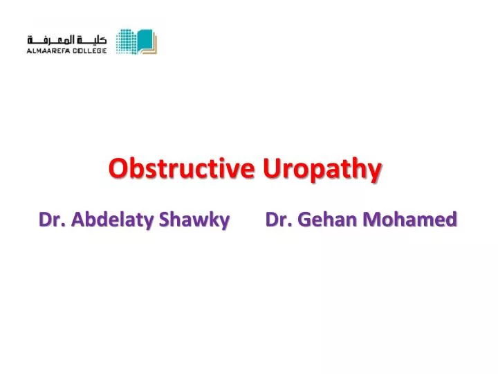 obstructive u ropathy