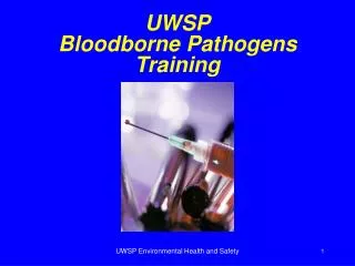 UWSP Bloodborne Pathogens Training