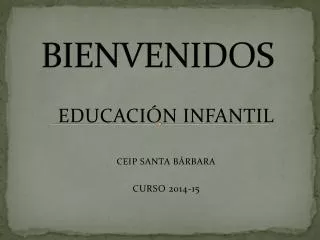 bienvenidos