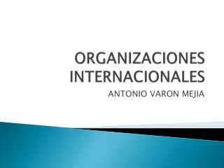 organizaciones internacionales