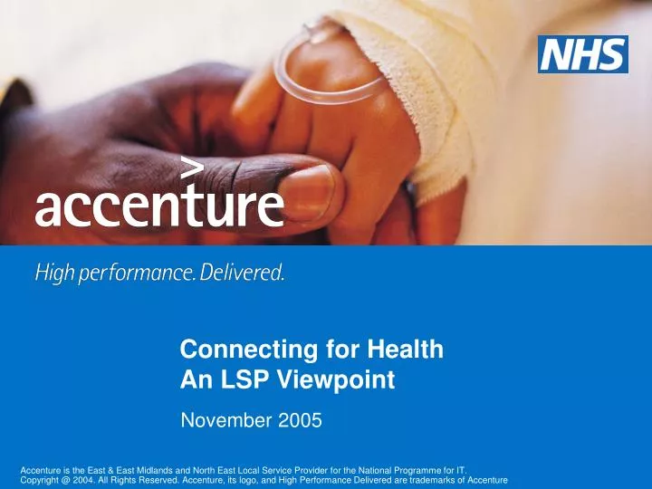 connecting for health an lsp viewpoint