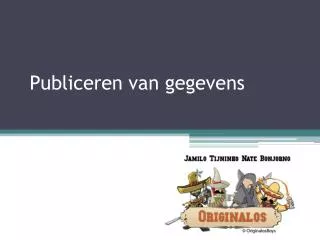 publiceren van gegevens