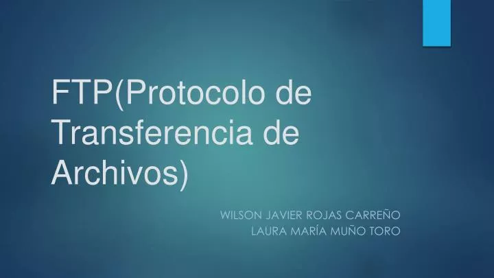 ftp protocolo de transferencia de archivos