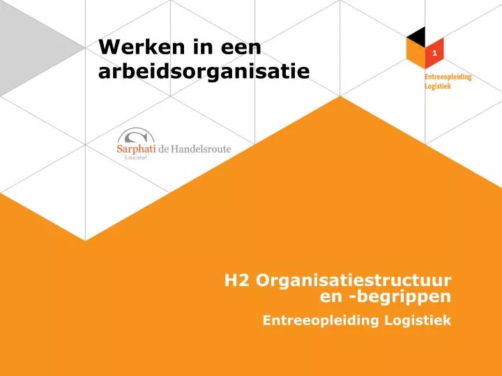 werken in een arbeidsorganisatie