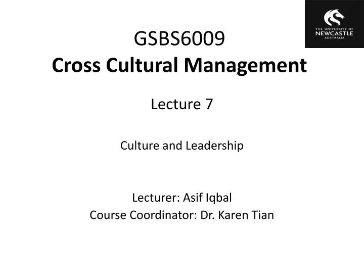 gsbs6009 cross cultural management
