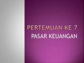 pertemuan ke 7