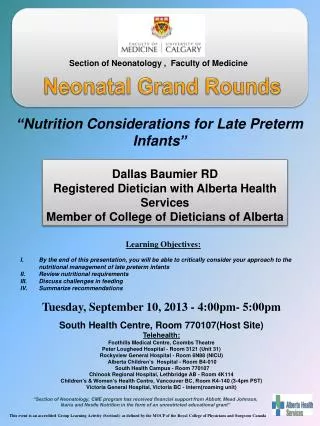 Neonatal Grand Rounds