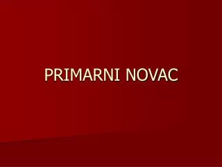 primarni novac