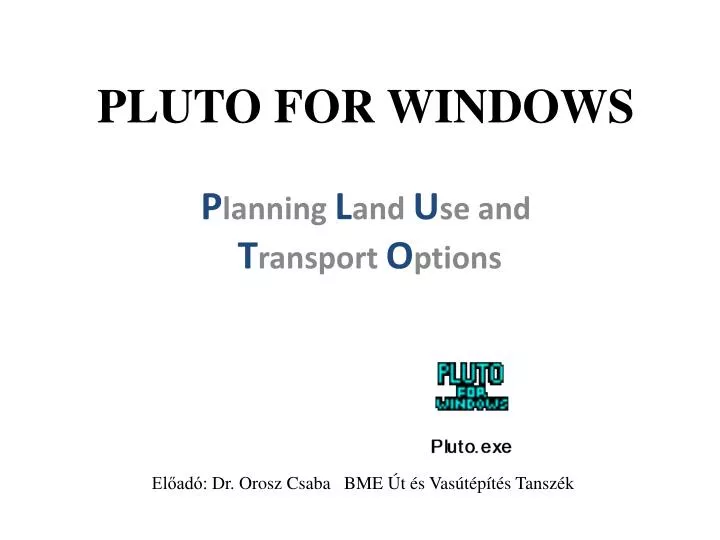 pluto for windows