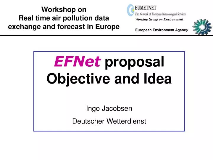 workshop on real time air pollution data exchange and forecast in europe