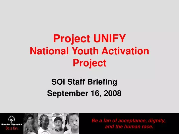 project unify national youth activation project