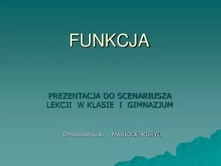 funkcja