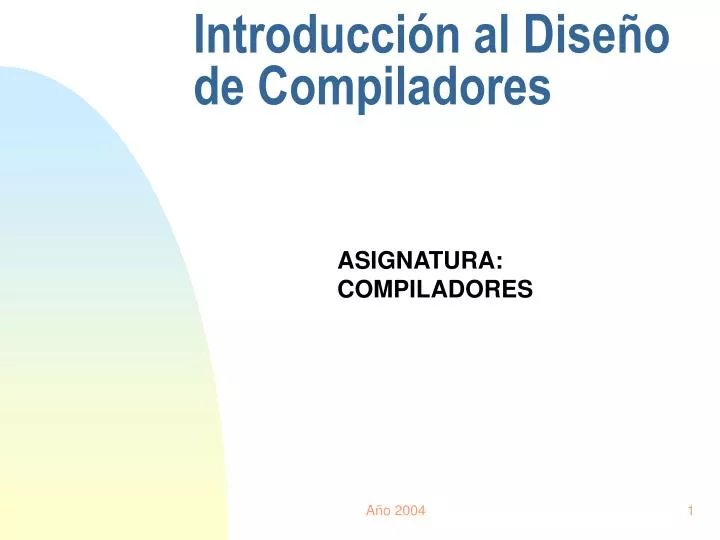 introducci n al dise o de compiladores