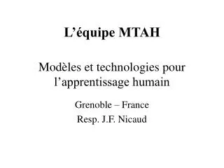 l quipe mtah