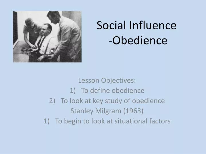 social influence obedience