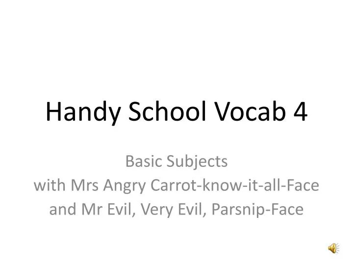 handy school vocab 4