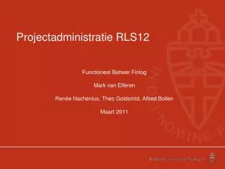 projectadministratie rls12
