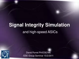 Signal Integrity Simulation