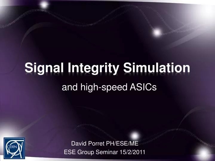 signal integrity simulation