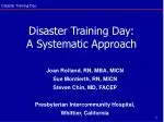 Disaster Training Day: A Tactical Approach for Effective Preparedness - slide 1