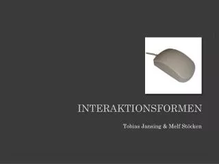 interaktionsformen