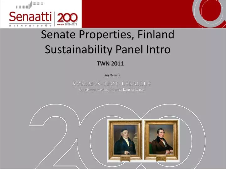 senate properties finland sustainability panel intro