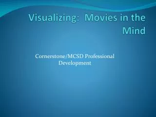 Visualizing: Movies in the Mind