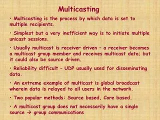 Multicasting