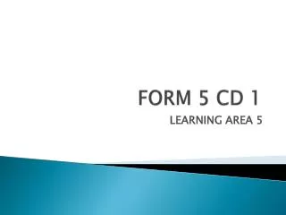 FORM 5 CD 1