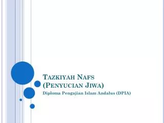 tazkiyah nafs penyucian jiwa