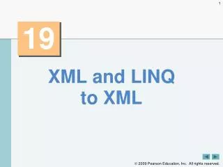XML and LINQ to XML