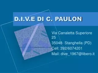 d i v e di c paulon